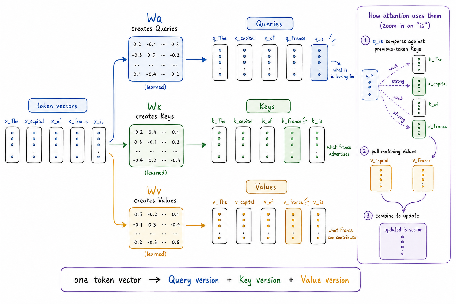 Attention Query/Keys/Values